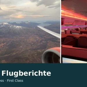 Flugberichte & Airline-Erfahrungen Flugberichte von hometravelz: eigene Fotos mit Blick aus dem Flugzeug und aus der Business-Class-Kabine