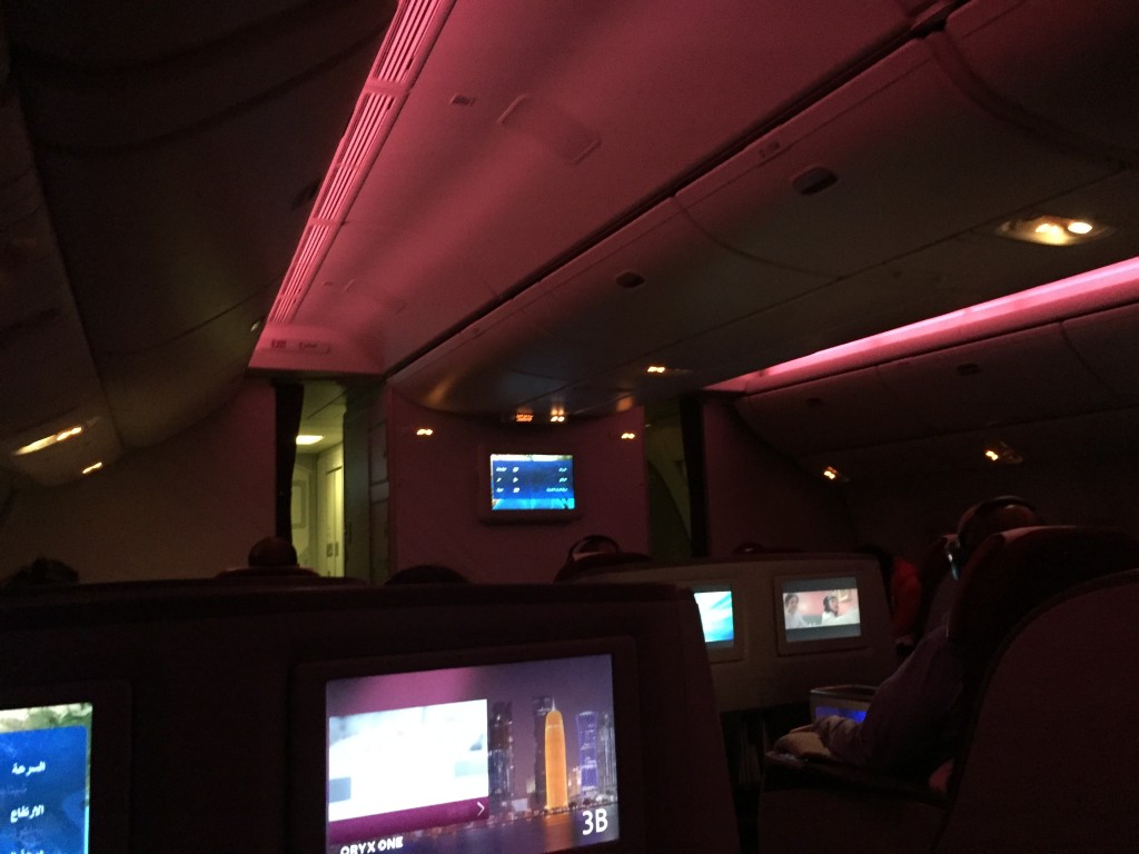 Business Class Flug mit Qatar Airways von Bangkok Koh Phangan, Thailand 2016 121
