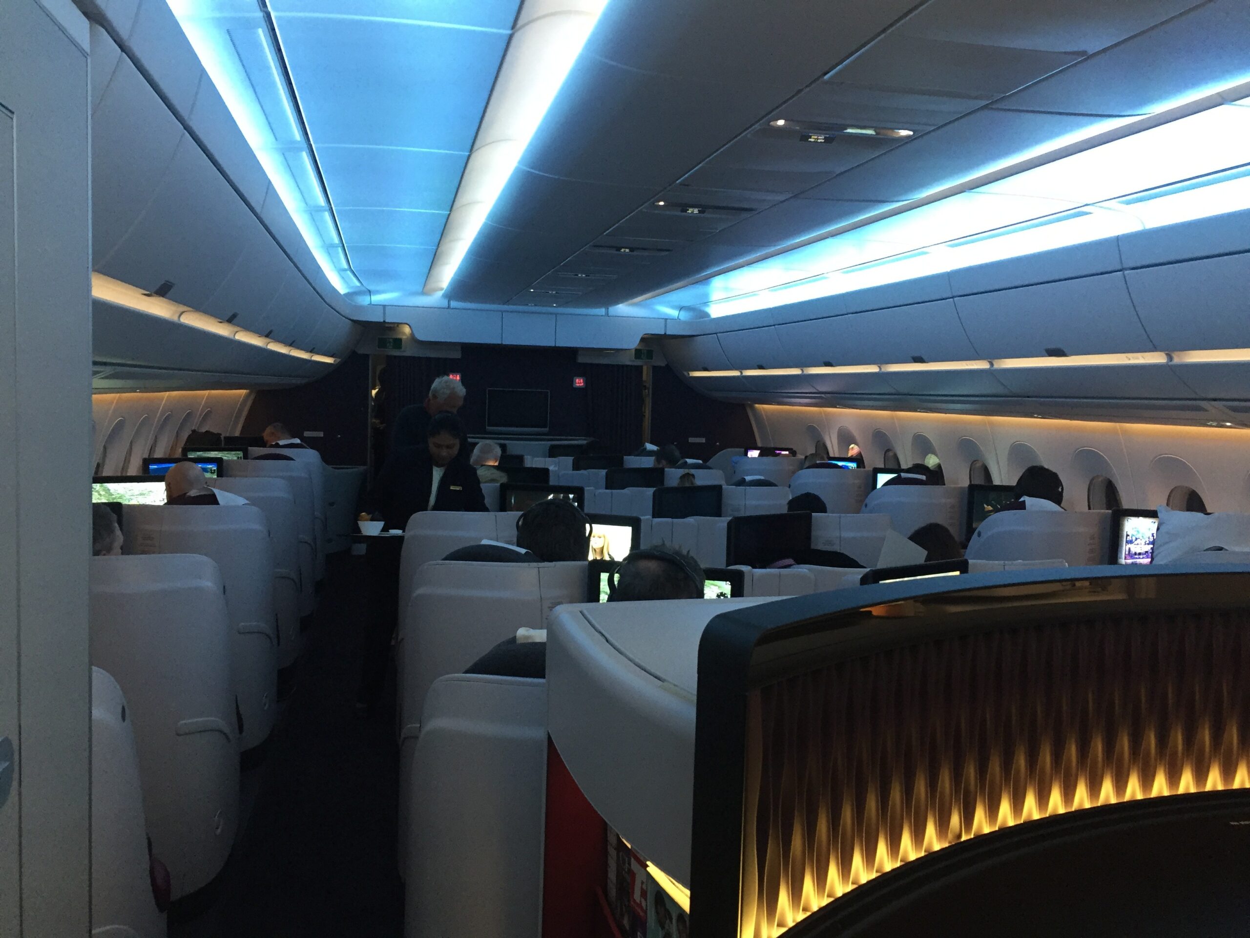 Qatar Airways A350 Business Class von Doha nach Frankfurt