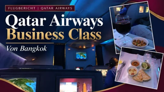 Business Class Flug mit Qatar Airways von Bangkok