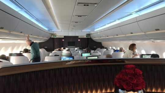 Doha nach Frankfurt im Airbus A350 Business Class