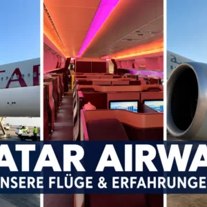 Qatar Airways Qatar Airways: Fotocollage aus unseren Flugberichten