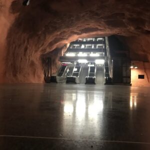 Wunderbare U-Bahn Welt in Stockholm