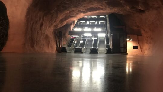 Wunderbare U-Bahn Welt in Stockholm