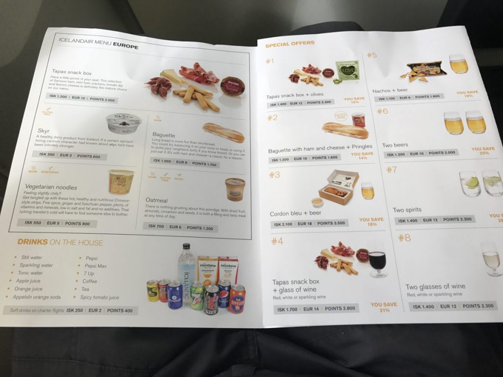 Economy Comfort von Frankfurt nach Keflavik