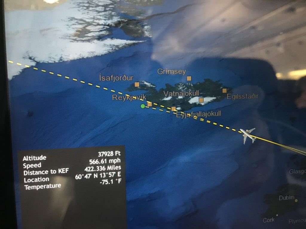 Economy Comfort von Frankfurt nach Keflavik