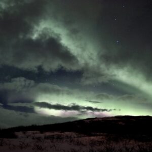 Nordlichter in Saurbaer im Januar