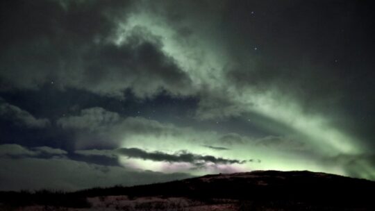 Nordlichter in Saurbaer im Januar
