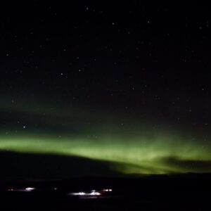Nordlichter über Reykholt in Island