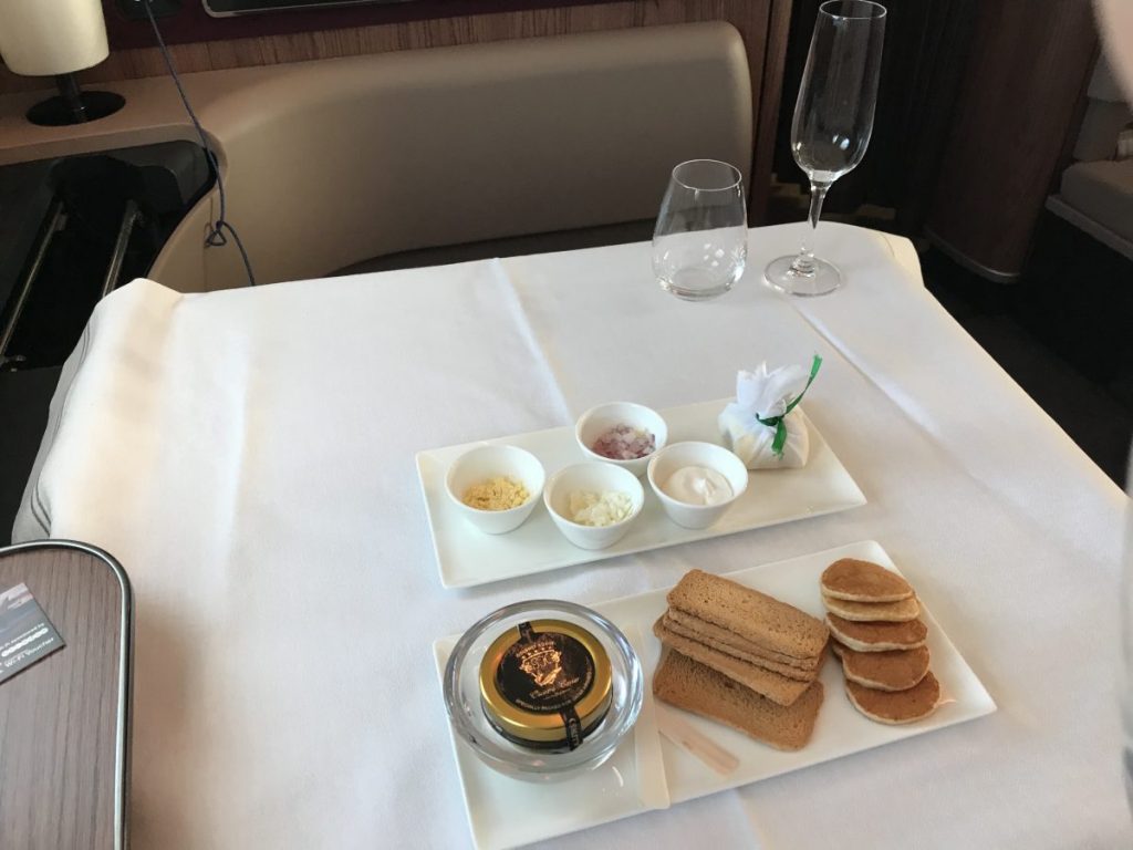 First Class im A380 von Qatar Airways - Paris nach Doha First Class im A380 von Qatar Airways - Paris nach Doha
