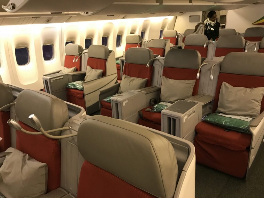 Ethiopian Airlines Business Class Flug von Brüssel nach Wien Ethiopian Airlines - Business Class