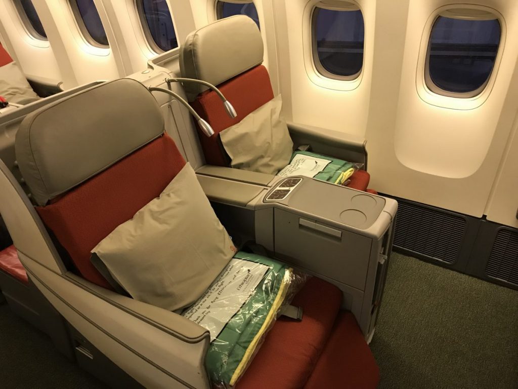 Ethiopian Airlines Business Class Flug von Brüssel nach Wien Ethiopian Airlines - Business Class