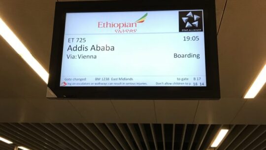 Ethiopian Airlines – Business Class Flug von Wien nach Addis Abeba
