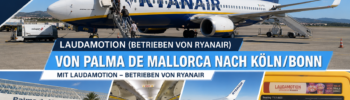 Ryanair Laudamotion von Mallorca nach Köln