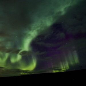 Nordlichter in Island in Saurbaer