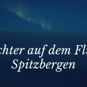 Nordlichter auf dem Flug von Spitzbergen nach Tromsø mit SAS