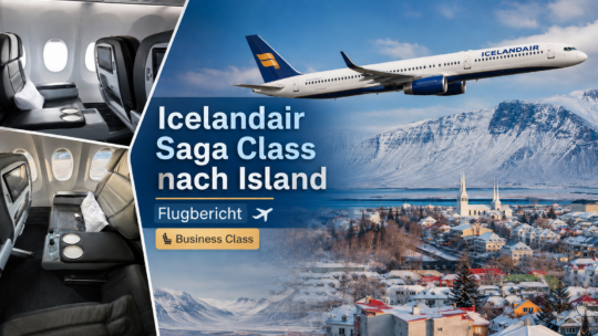 Icelandair Saga Class Business Class nach Island - Titel