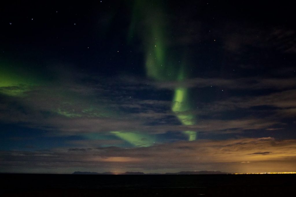Nordlichter in Reykjanes - Gardur