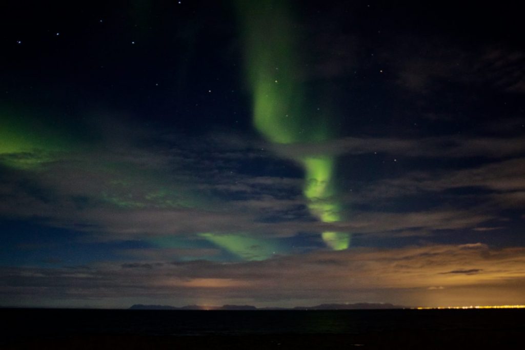 Nordlichter in Reykjanes - Gardur