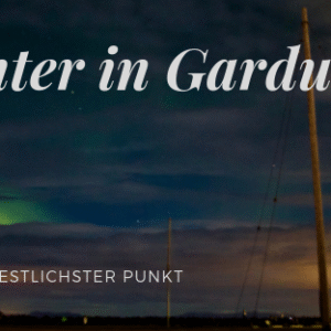 Nordlichter in Reykjanes - Gardur Nordlichter in Gardur - Reykjanes Titel Bild