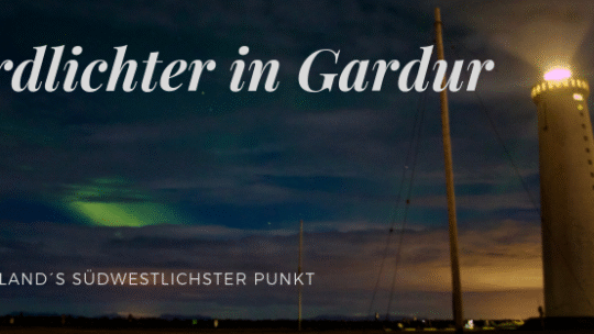 Nordlichter in Gardur - Reykjanes Titel Bild