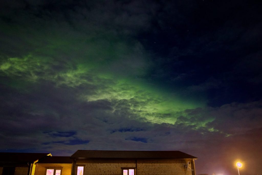 Nordlichter in Reykjanes - Gardur