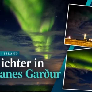Nordlichter in Reykjanes - Gardur Nordlichter in Gardur - Reykjanes Titel Bild