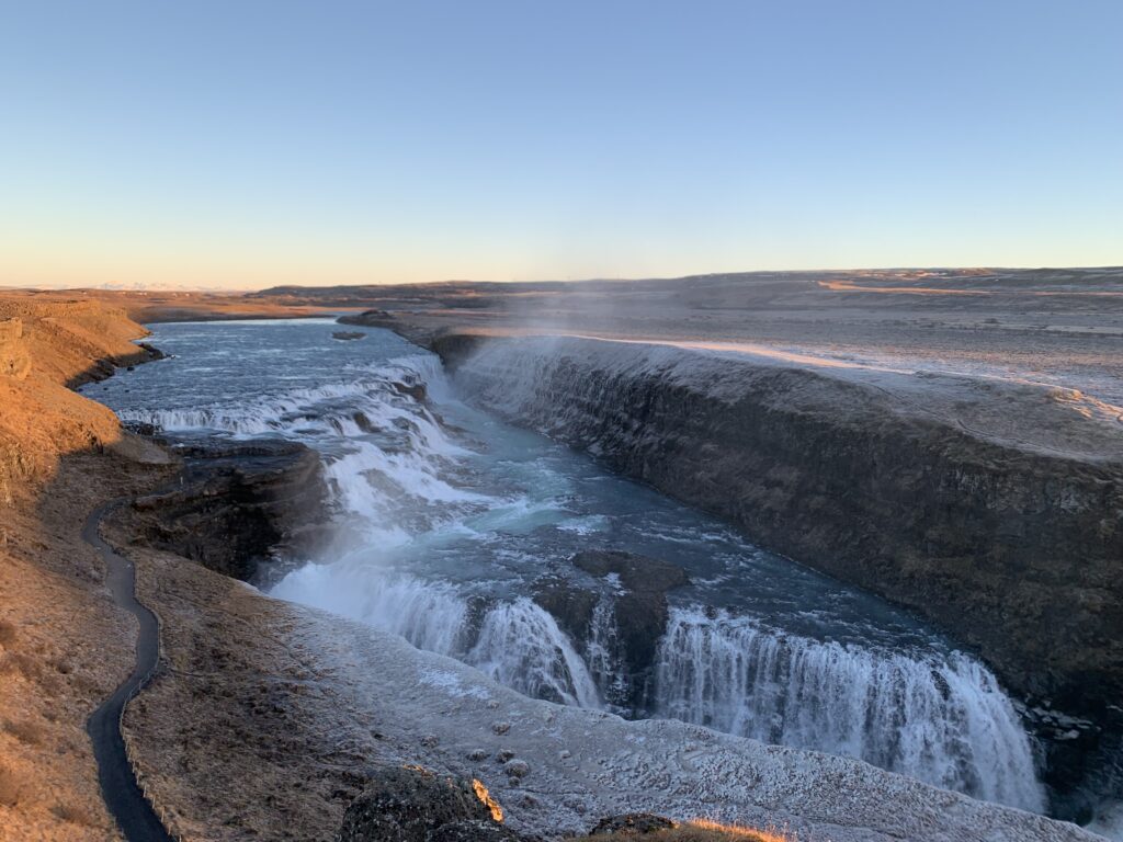 Islands Golden Circle und die Vorweihnachtszeit in Reykjavik Gullfoss