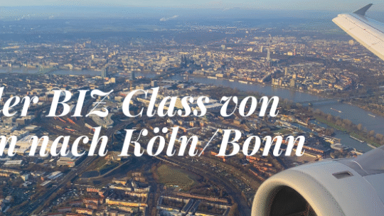 In der BIZ Class von Milan nach Köln/Bonn