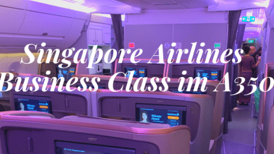 Singapore Airlines Business Class im A350 nach Milan