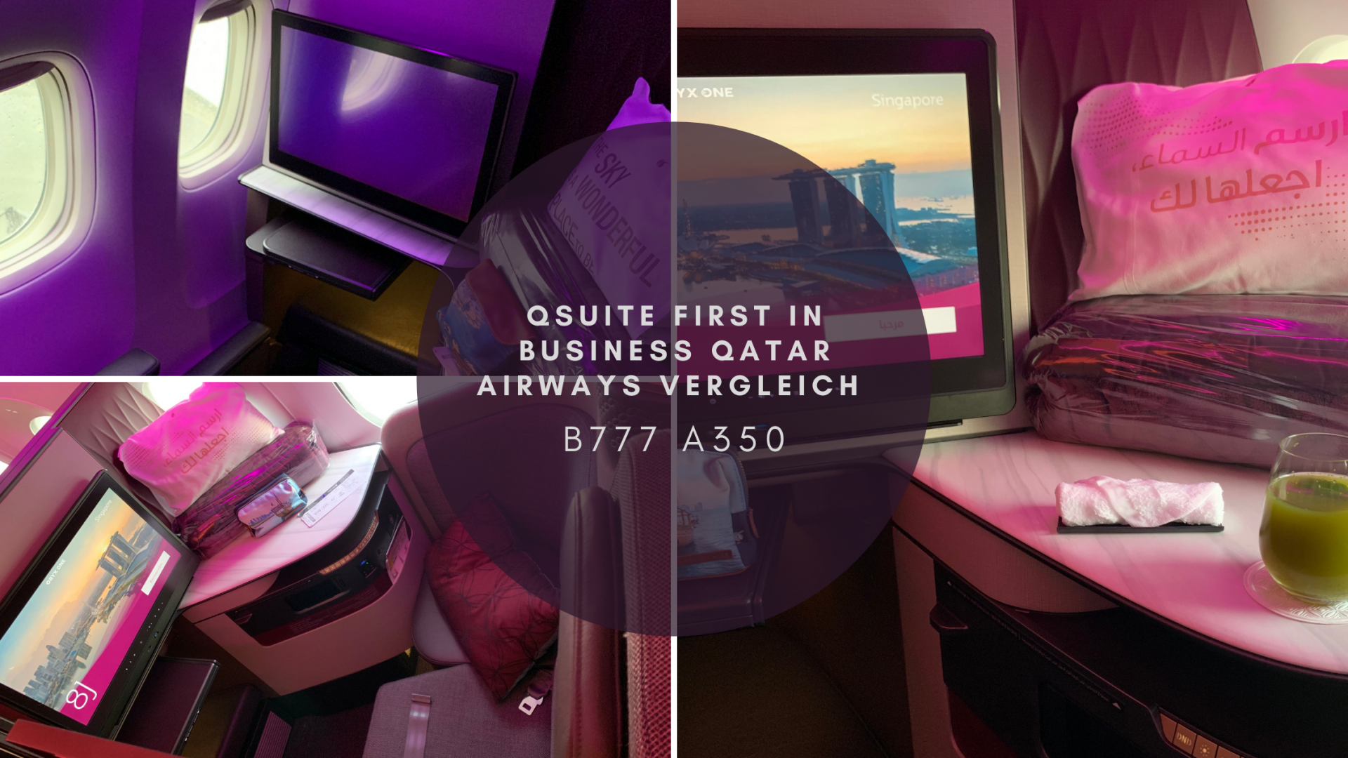 QSuite First in Business Qatar Airways Vergleich B777 A350