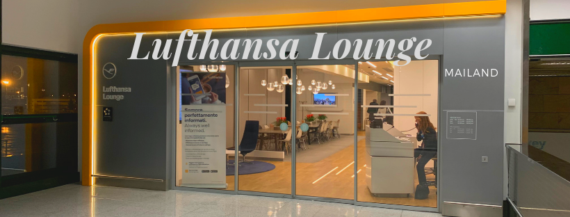 Lufthansa Lounge in Mailand Der Eingang