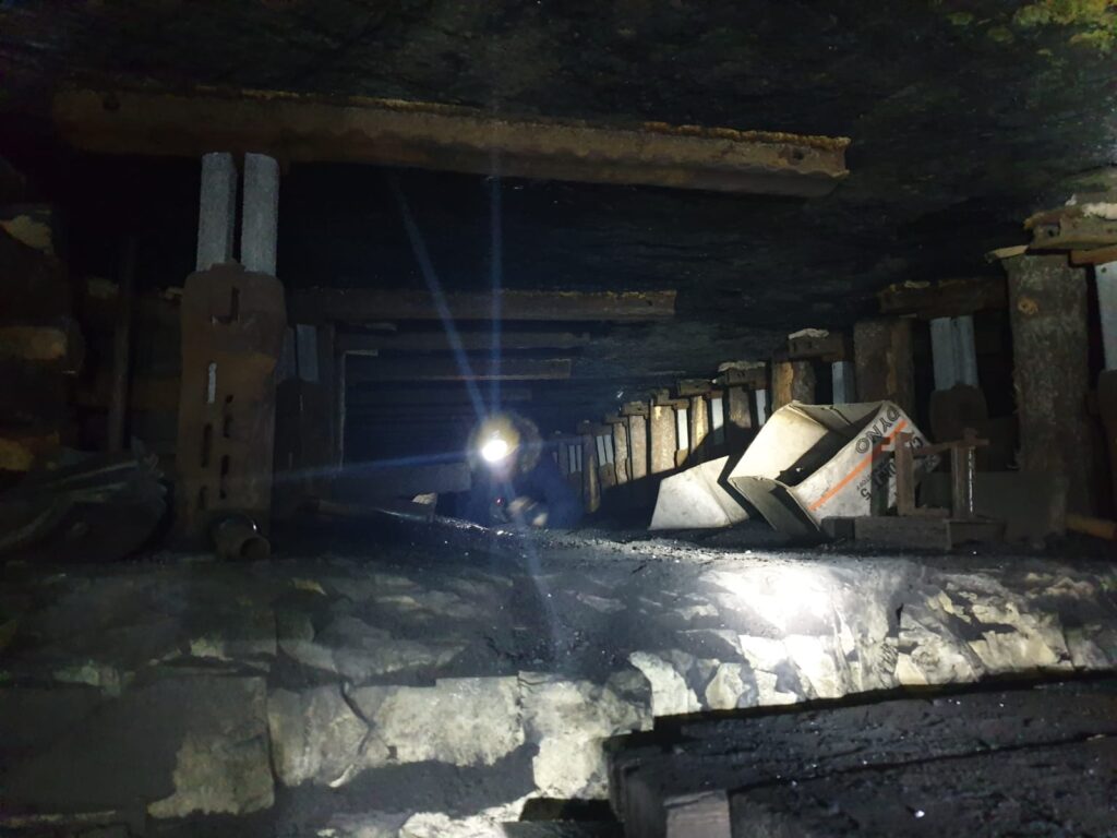 Kohlemine in Grube 3 in Spitzbergen Kohlemine in Grube 3 in Spitzbergen