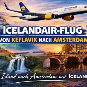 Icelandair Flug von Keflavik nach Amsterdam