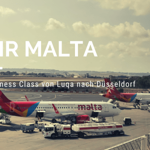 Air Malta in der Business Class nach Düsseldorf Air Malta in der Business Class
