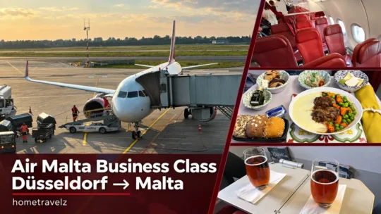 Air Malta von Düsseldorf in der Business Class
