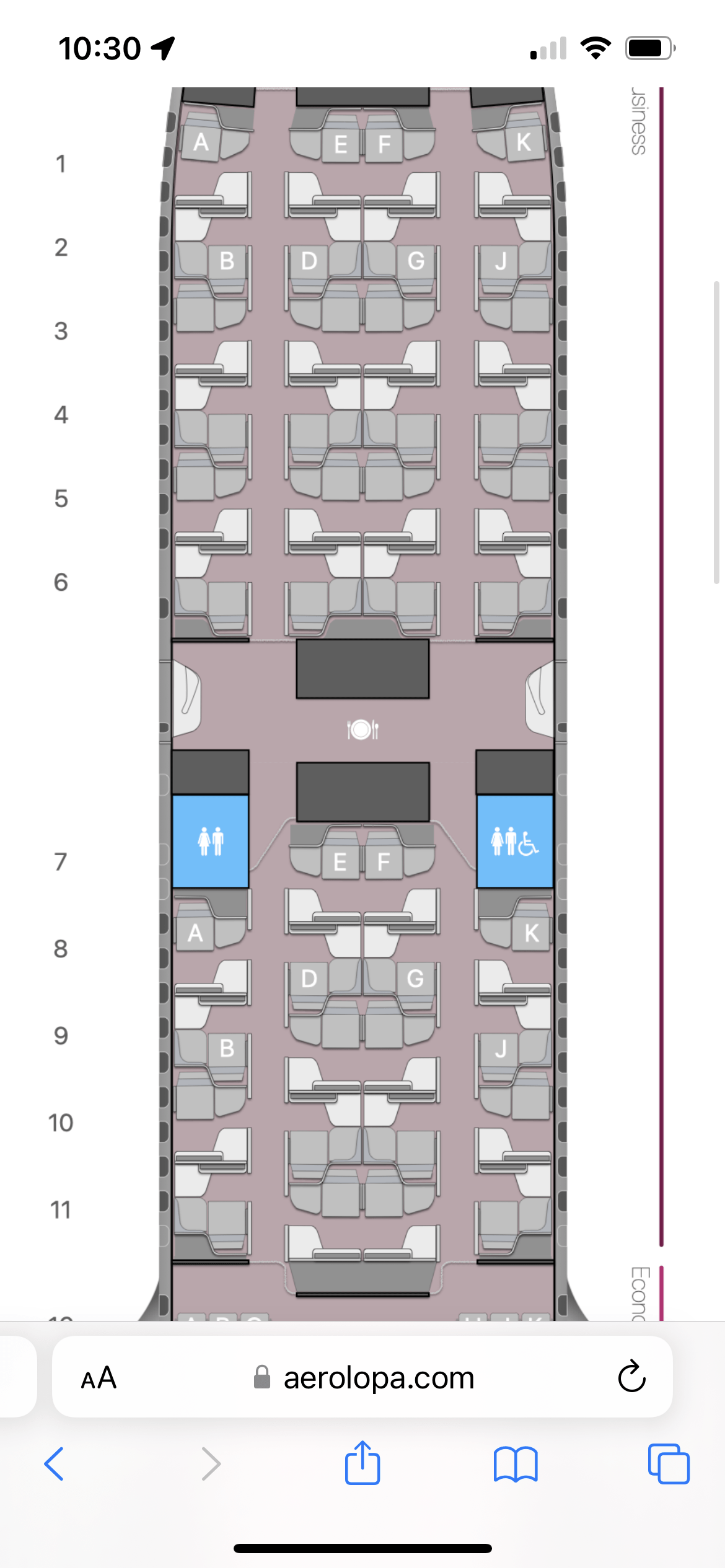 QSuite von Doha nach Frankfurt