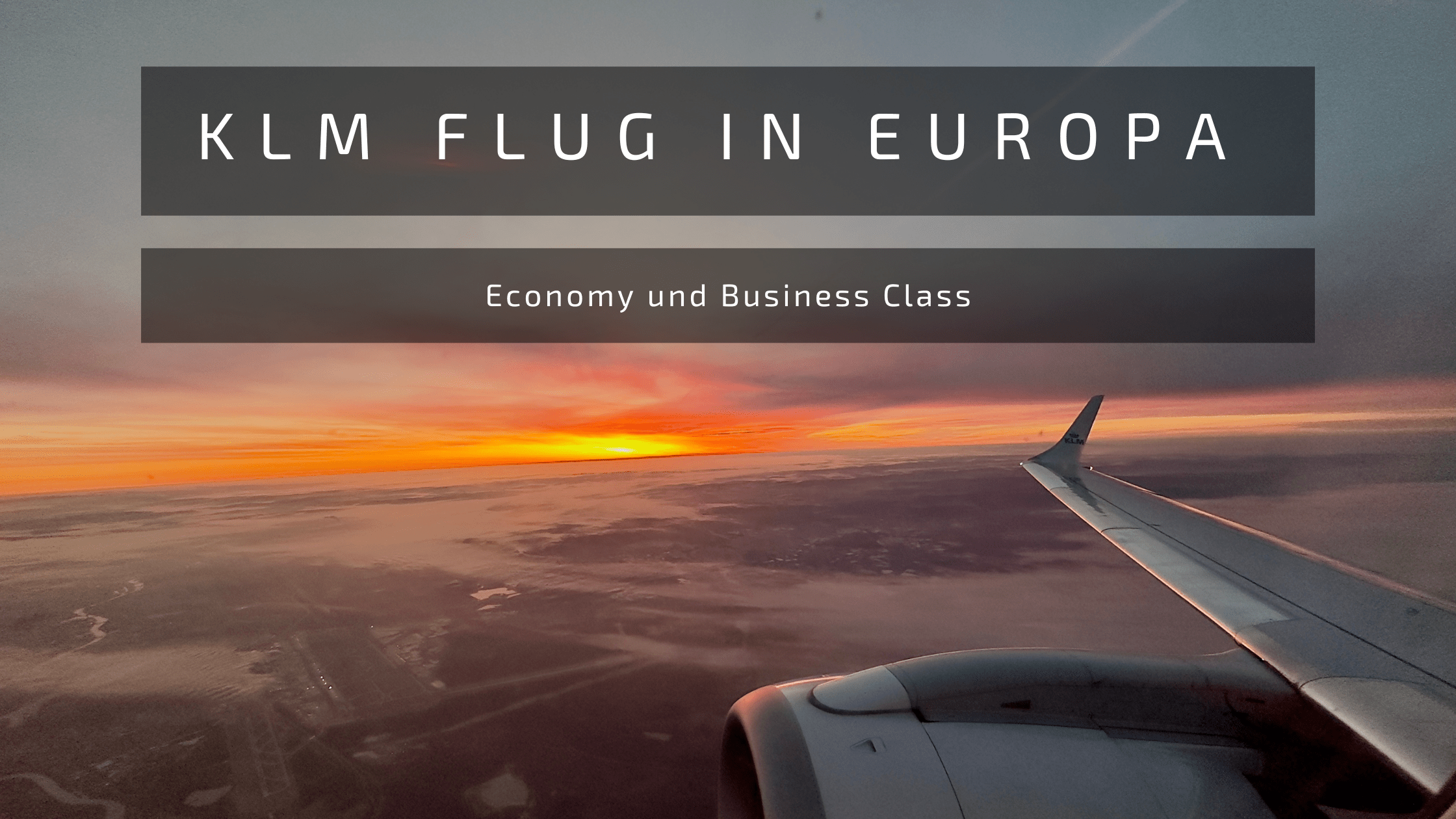 KLM Flug in Europa Economy und Business Class