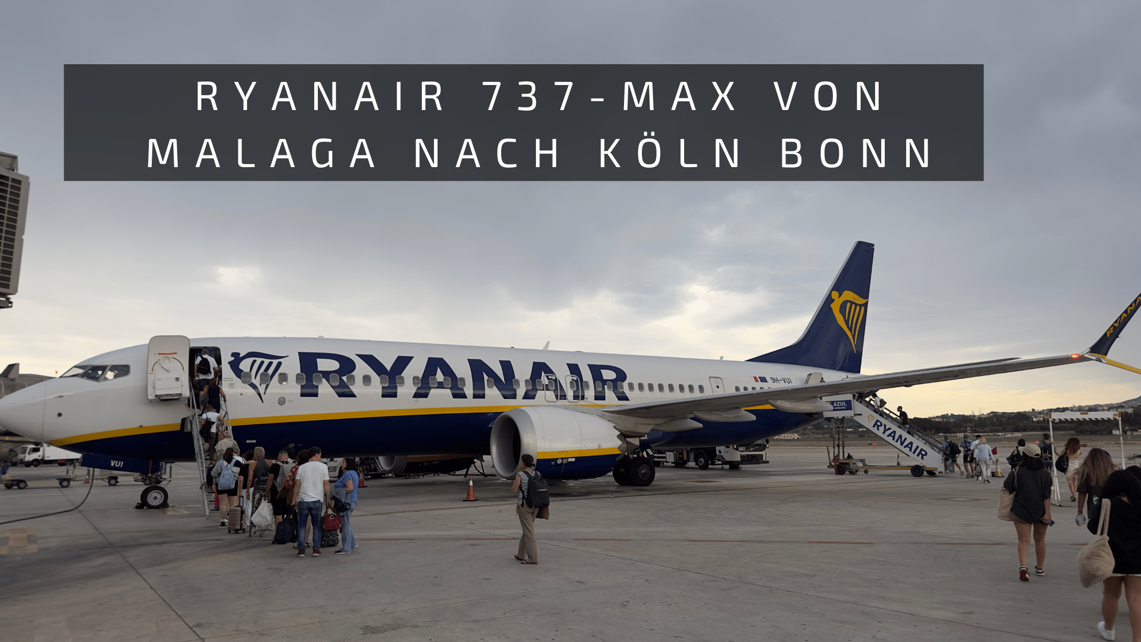 Ryanair 737 Max von Malaga nach Köln
