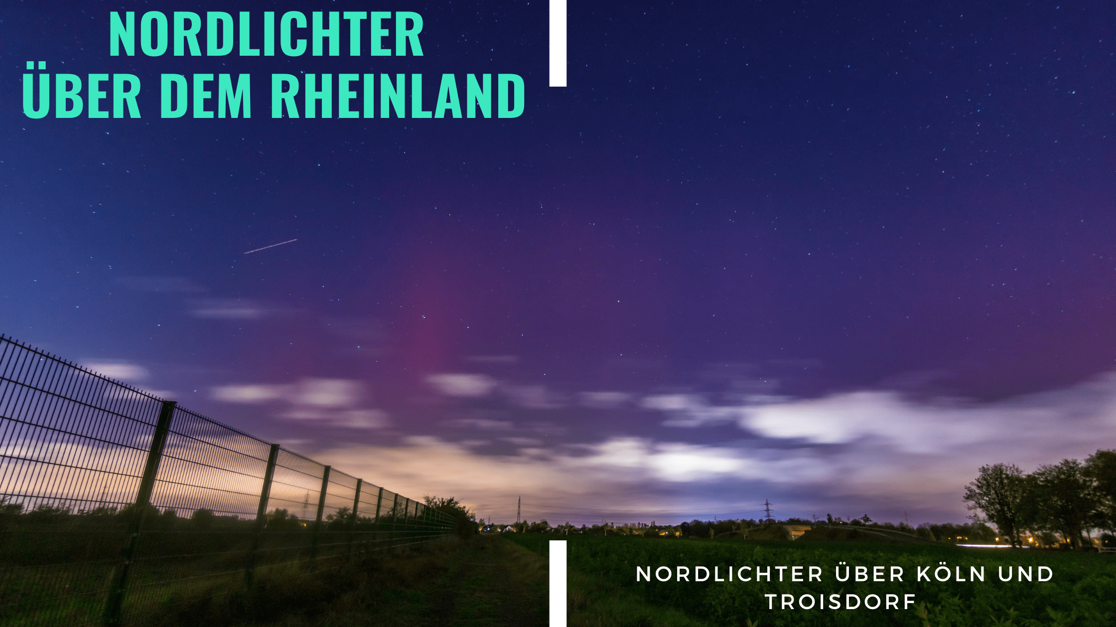 Nordlichter über dem Rheinland