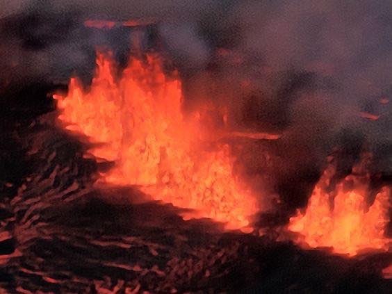 Der Vulkan Svartsengi in Island Der Vulkan Svartsengi