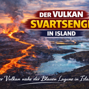 Der Vulkan Svartsengi in Island