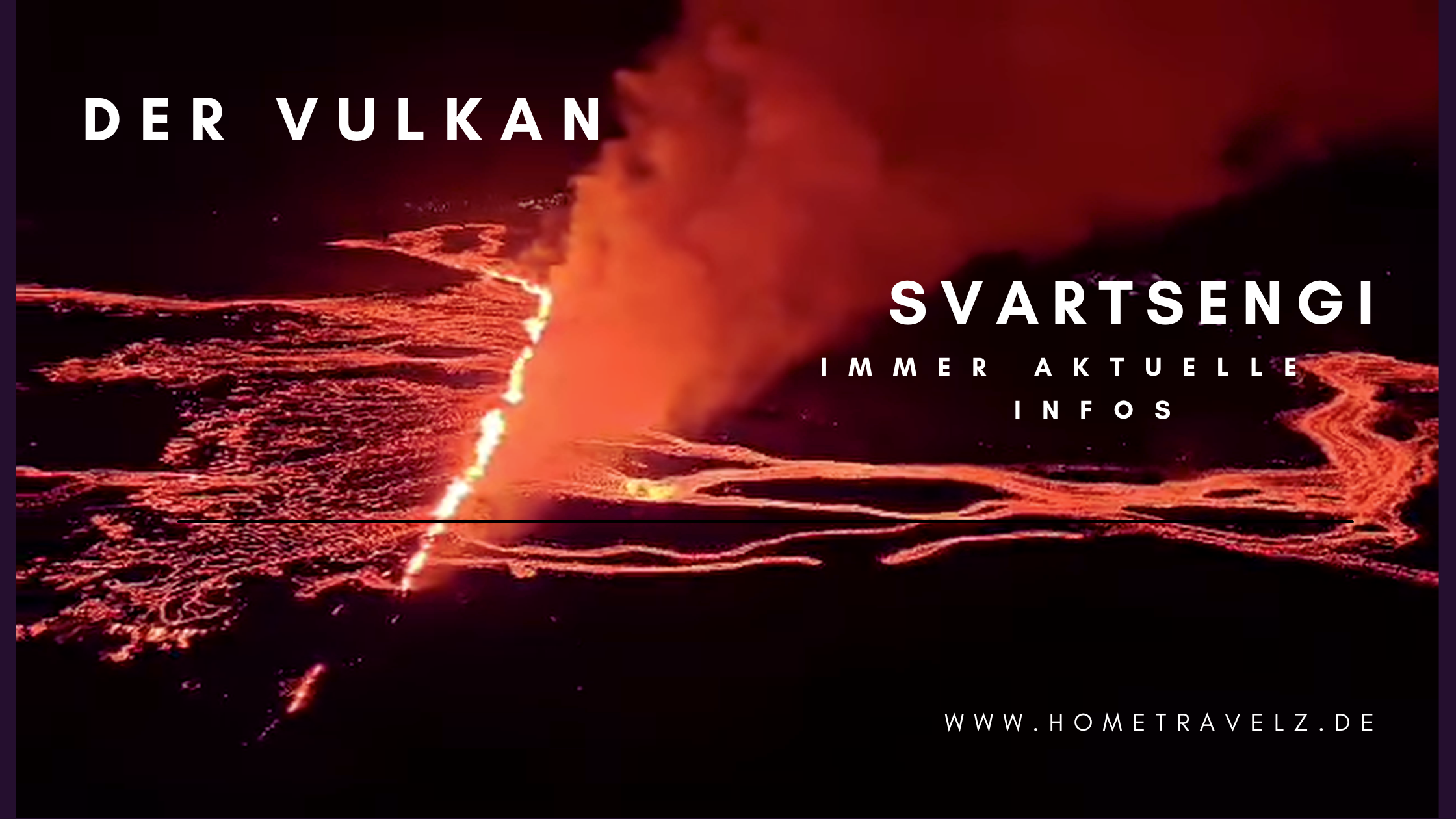 Der Vulkan Svartsengi in Island