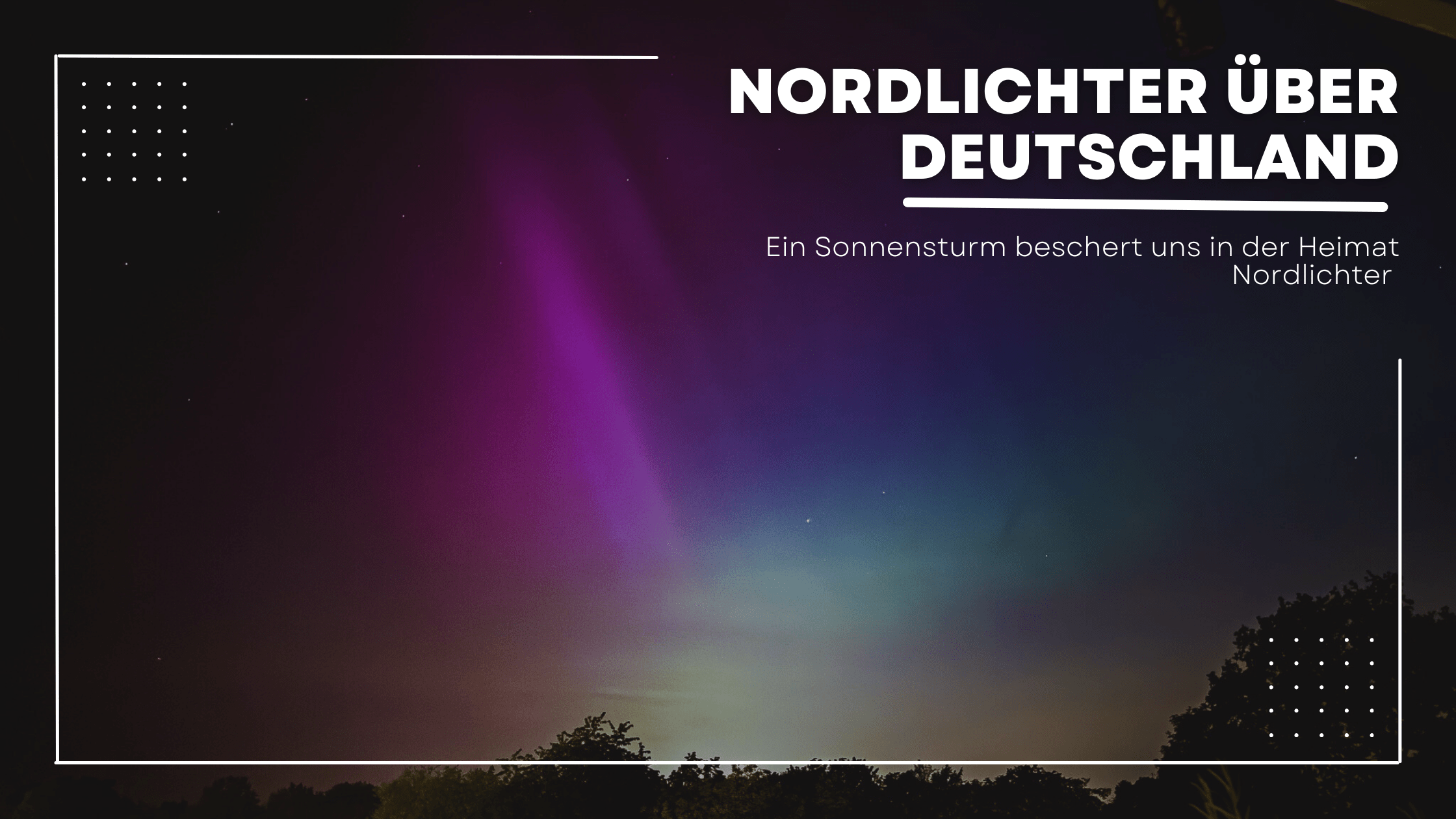 Nordlichter über Deutschland