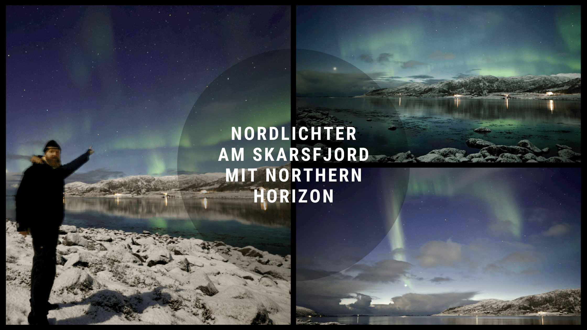 Nordlichter am Skarsfjord mit Northern Horizon