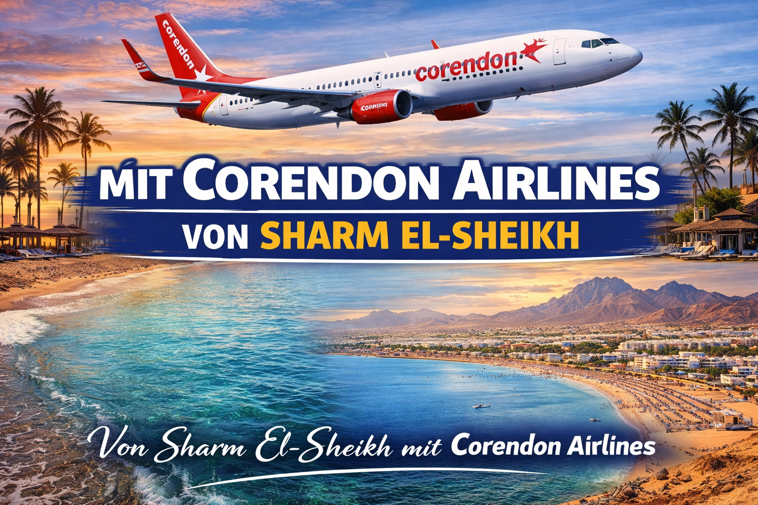 Mit Corendon Airlines von Sharm El Sheik nach Düsseldorf