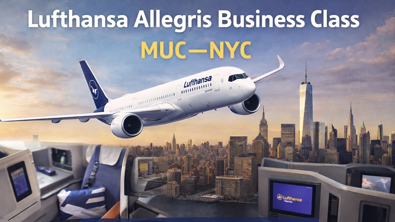 Lufthansa Allegris Business Class nach New York Erfahrungen & Review